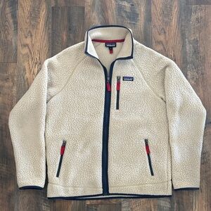 Patagonia Men's Large Beige Fleece Sherpa Jacket